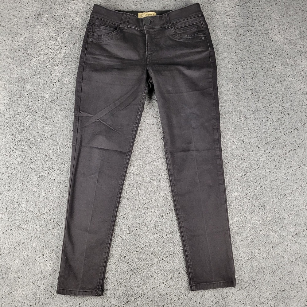 Democray Jeans Womens 6 Black Ab Tecnology Skinny Ankle Slimming Shaping Stretch
